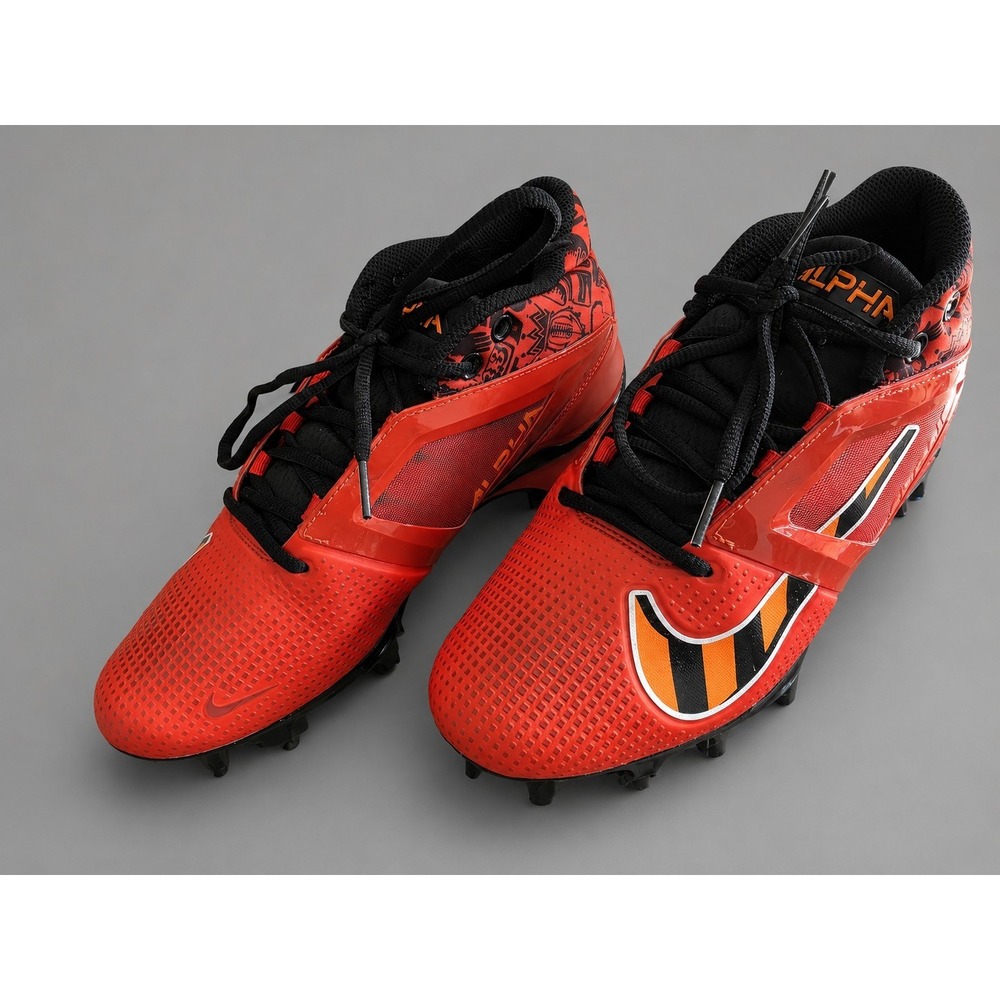 Nike Alpha Menace 4 Pro Mens Football Cleats Red Black FQ3984-600 Size 8.5